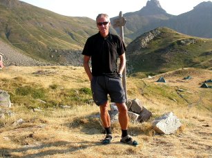 Vores guide Jesper ved Refuge d Ayous i 1.947 m