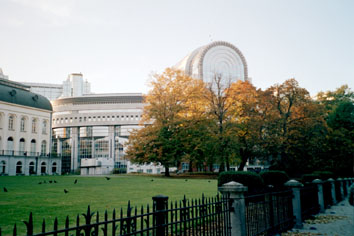 Parlamentet set fra Parc Lopold