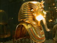 Tutankhamons bermte guldmaske.