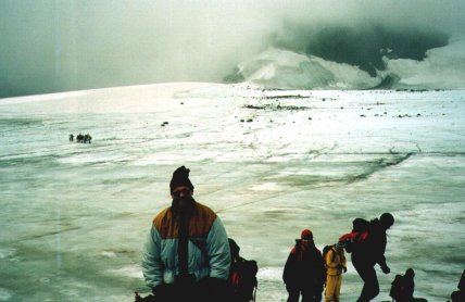 Björlings Gletsier med Kebnekaise i baggrunden